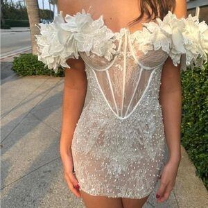 Custom made dress by designer Valdrin Sahiti